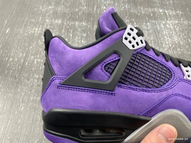 Rep x Scott Air Purple Travis Jordan 4 Suede 0711